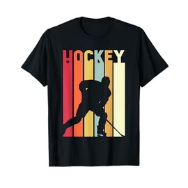 Ice Hockey Vintage Retro Style Gift for Hockey Player Coach Maglietta