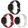 Lzwldan 3 Pack Slim Silicone Watch Bands Compatible with Garmin