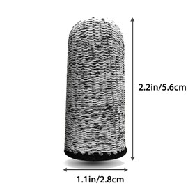 RIVIEVAL Pack of 12 Finger Cots, Reusable Thumb Protection, Non-Slip Finger Protectors, Breathable Finger Cots, Cut-resistant Protection for Work, Kitchen, Garden, Sculpture (Grey)