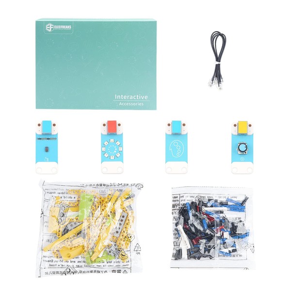 ELECFREAKS - Paquete de accesorios de codificación interactiva, ladrillos de