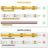 Aroidful Pack of 12 LED Corner Connectors 2-Pin 8 mm