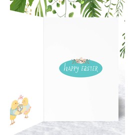 Across The Miles Easter Card - Spring Meadows - Medium Sized Card (A5 Size -148mm x 210mm) with Envelope