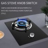 Idhadkc 5 Pcs Metal Gas Stove Knobs 8mm Cooker Control