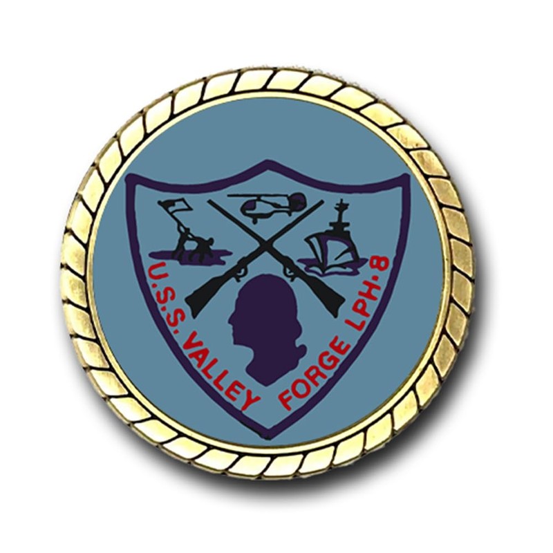 Military Productions USS Valley Forge LPH-8 US Navy Challenge Coin