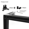 BLCCLOY 8Pcs 2020 Aluminum Extrusion T Slot Corner Bracket 20