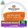 Gloria Jean's Coffees Butter Toffee, Single-Serve Keurig K-Cup Pods, Flavored