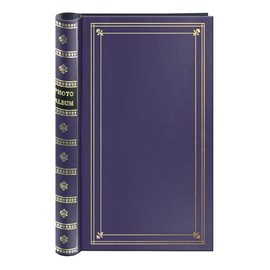 Spiral Bound Photo Album 300 Bi-Directional Memo Pockets Hold 4x6 Photos, Bay Blue