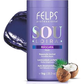 Felps Xblond Sou Loira I'm Blond Color Correcting Hair Mask - 1000ml/33.8oz