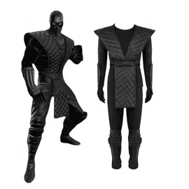 VintageCos Noob Saibot Costume Black Outfit Samurai Fighting Costume Suit for Men, Black, Medium