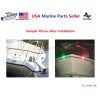 Mear Gear Marine Boat Navigation Pair LED Side Tear Drop