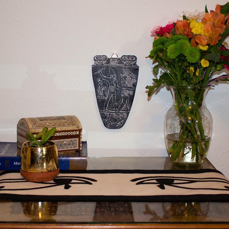 Egyptian Narmer Pallete Wall Hanging - Double-sided - Made in