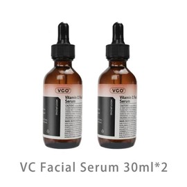 VGO Skincare Set: Vitamin C Serum, Snail Mucin Moisturizer & Facial Cleanser |   Gentle Hydration & Repair for Sensitive Skin Hydrate Charcoal Daily - Colour: VC Facial Serum 30ml*2