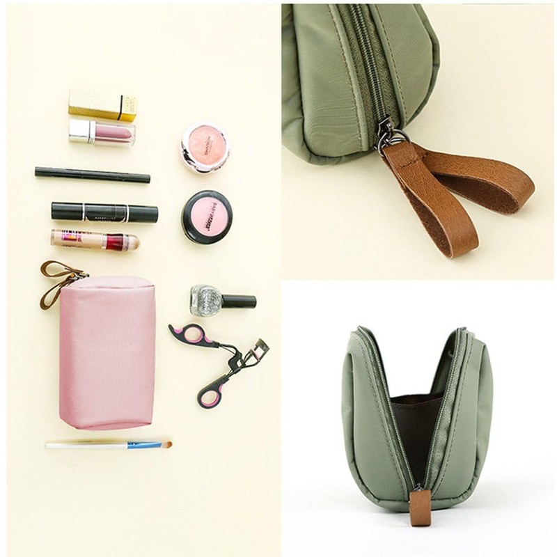 MOCOFO Solid Color Cosmetic Pouch Trinket Pencil Case Large Capacity