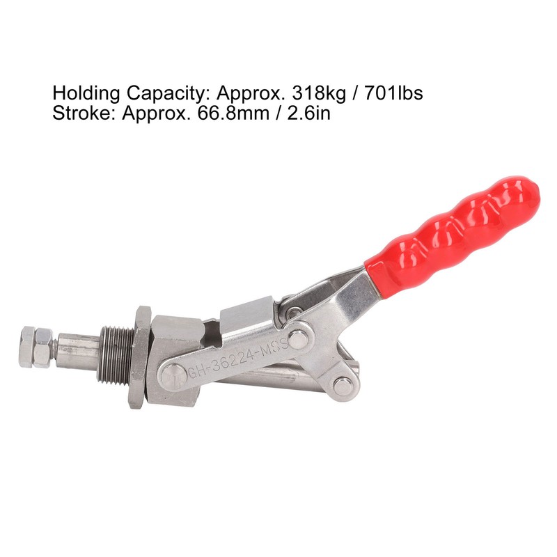 66.8mm Stroke 180° Push Pull Toggle Clamp 318kg 701lbs Holding