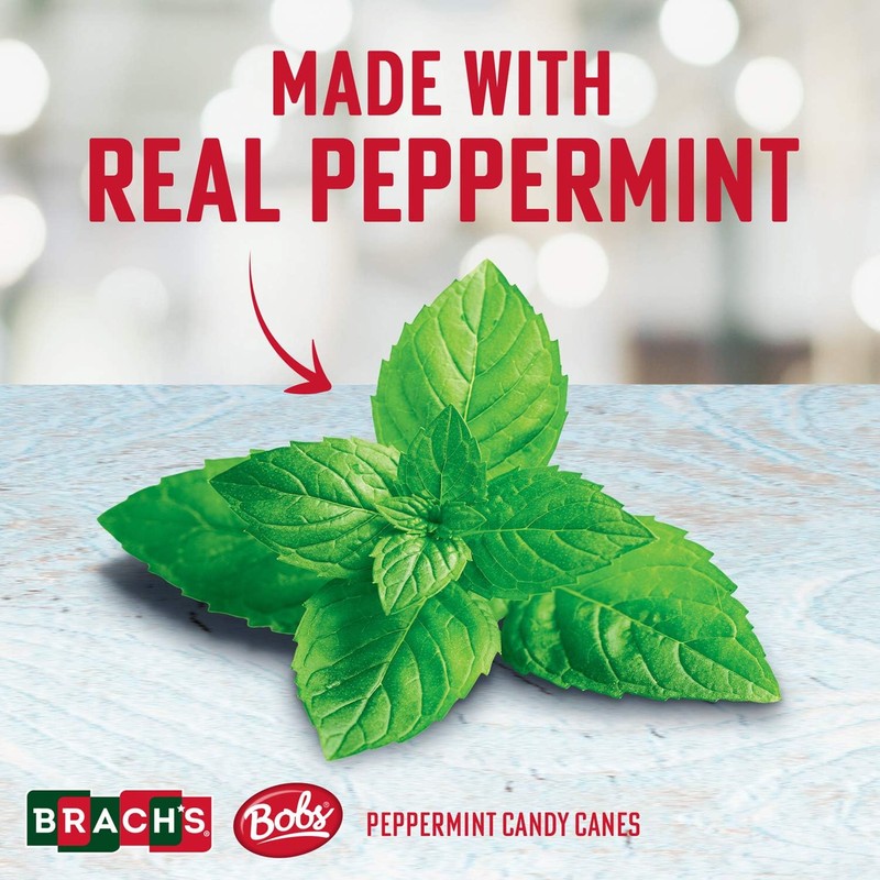 Brachs Peppermint Candy Canes - Individually Wrapped Bulk Christmas Candy