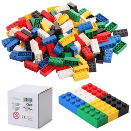 120 Building Blocks 4 x 2, Compatible with All Other Manufacturers, Available in Many Colours, Colourful