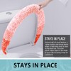 Soft Microfiber Bathroom Toilet Lid Cover, 17.5x15, Coral