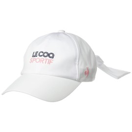 Le Coq Sportif Golf QGCVJC03W Women's Cap, Absorbent, Quick Drying, Antibacterial, Odor Resistant, Golf, WH00 (white)