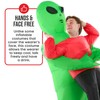 Morph Inflatable Alien Costume Adults, Green Alien Inflatable Costume, Green