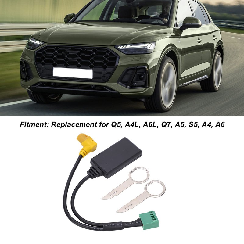 EVGATSAUTO Bluetooth 5.0 Cable, 12 Pin MMI 3G AMI AUX