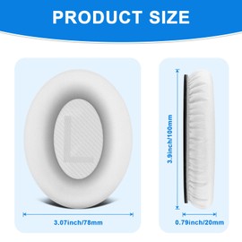 Vanjua Replacement Ear Pads Compatible with Bose QC35 & QC35ii Headphones, Ear Pads with Softer Leather, Noise Isolation Foam, Added Thickness fit QuietComfort 35 & 35ii & 25 & 15