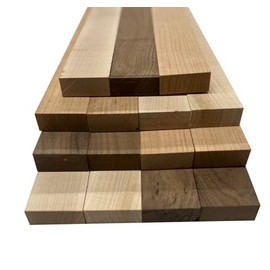 Exotic Wood Zone Combo Pack of 15 Cutting Board Blocks of Cherry, Black Walnut, Hard Maple | ¾ x 2 x 18 inches