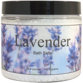 Lavender Bath Salts by Eclectic Lady, 16 ounces