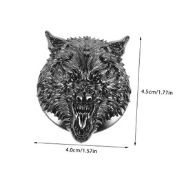 FOYTOKI Accessories Wolf Head Push to Start Button Cover for Car Keys Gothic Car Decor Scratch Key Ignition Protective Cover