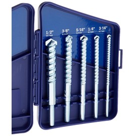 Irwin Tools 61170 Tungsten Carbide Masonry Drill Bit Set, 5 Piece