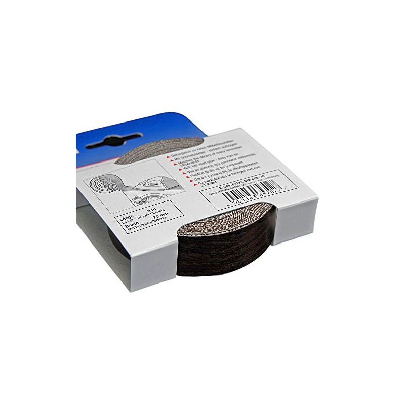 Edge Bucket for Furniture Panels and Shelves Wenge 5 m