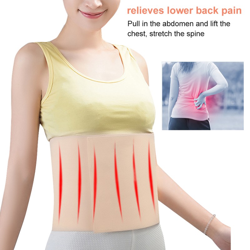 Postpartum Lumbar Support Belt Elastic Breathable Pain Relieve Back BraceXL