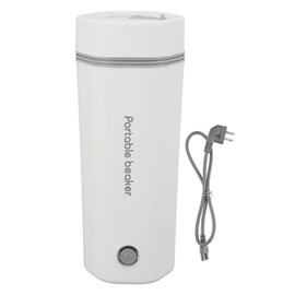 Travel Electric Kettle 300W 350ml Small Portable Kettle Leak Proof Auto Shut Off Quick Boiling Hot Water Boiler Heater Warmer White US Plug 110V