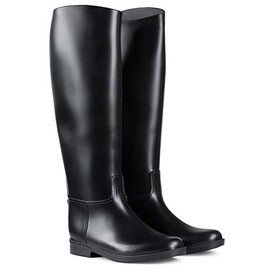HORZE Chester Tall Dress Boots - Rubber - Black - 6.5