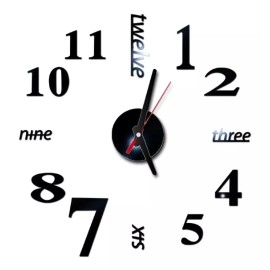 AJC Toys Reloj Para Pared  Moderno Sin Marco Hogar Decoración Vintage