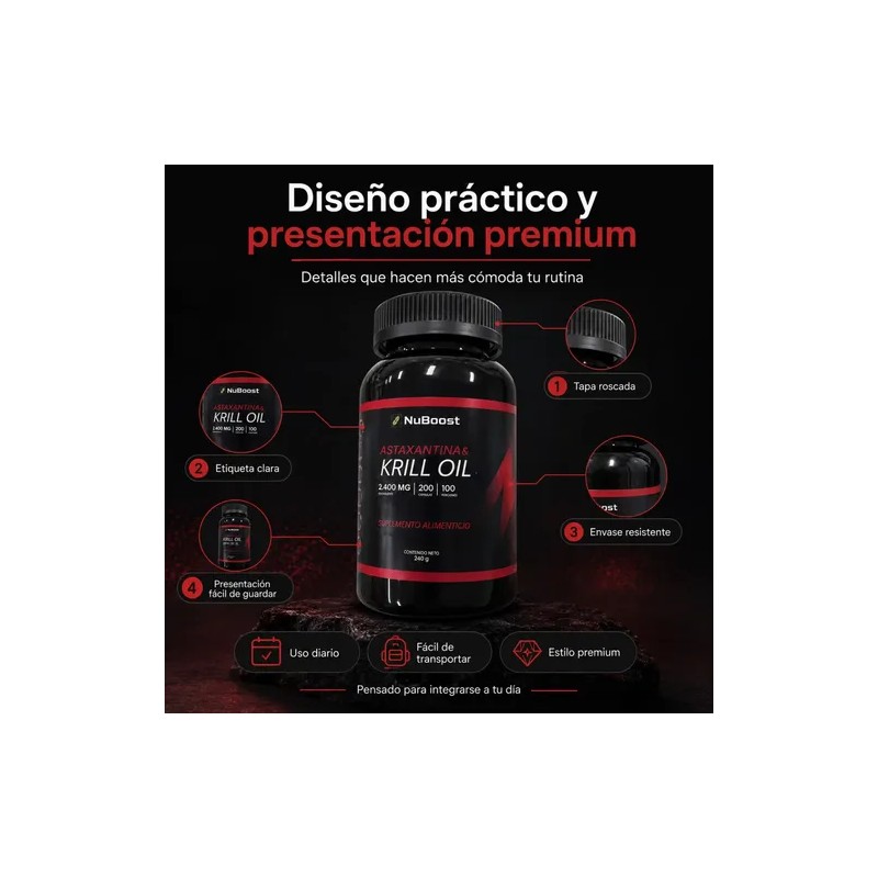 Astaxantina Krill Oil Bienestar Diario Cápsulas