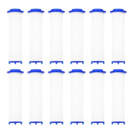 uxcell 12 Pcs Shower Head Filter 3.1 Inch PP Cotton Filter Cartridge Replacement High-Pressure Handheld Fan Shower Jet Sets