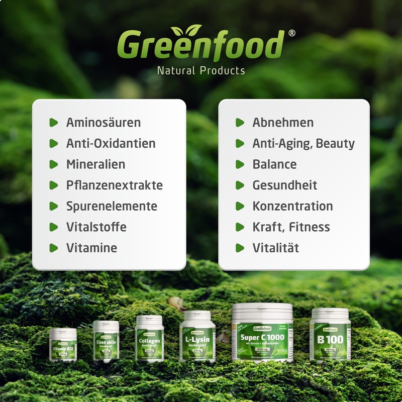 Greenfield – Ginkgo Biloba, 100% Vegan Leaf Extract 450mg, 120