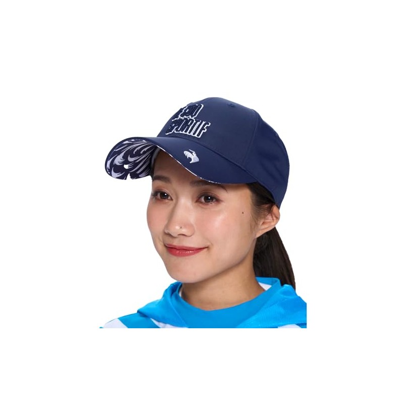 Coq Sportif LG5SCP05L Women's Cooling Cap Rooster Pattern, Summer, Golf,