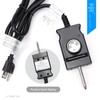 Adjustable Thermostat Control Power Cord for Masterbuilt, Royal Gourmet, Analog
