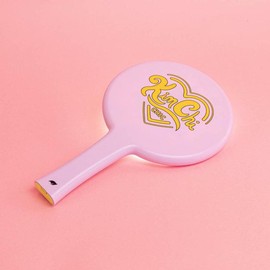 KimChi Chic Handheld LED Mirror for Personal Makeup, Portable and Adjustable - Color: Pink