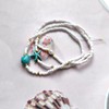 Dishowme Turquoise Starfish Anklet Bracelet 3 Pieces Bohemian Beads Anklet