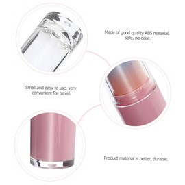 Housoutil 5pcs Refillable Lipstick Tubes Gradient Pink Lipstick Containers for DIY Lip Balm Lightweight and Easy to Clean for Travel and Makeup Bags