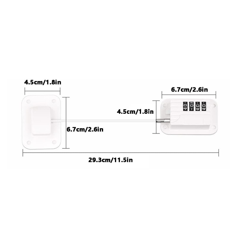 1 x Window Lock Refrigerator Code Lock Child Safety Cabinet