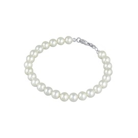 Elli Women's Classic Bracelet with Shell Pearls in 925 Sterling Silver, Shell, None