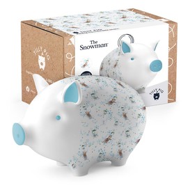 Tilly Pig Ceramic Piggy Bank Kids Boys Girls Adult The Snowman Christmas Money Box