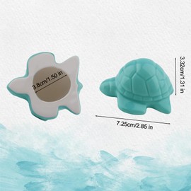 Tinoaly2pcs Sea Turtle Toilet Floor Bolt Covers Decorative, Ceramic Cute Animals Screw Knob Caps Easy Installation Coastal Accessories for Bathroom Decoration