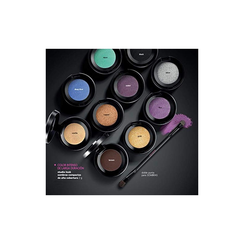 Cyzone Studio Look High-Coverage Compact Shadow, Color: Deep Blue