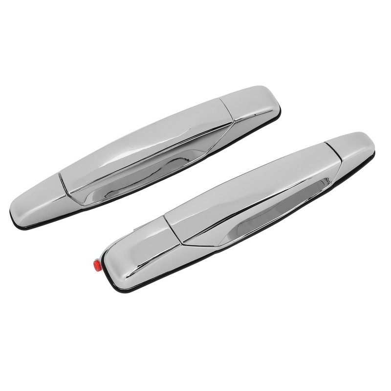 2pcs Exterior Chrome Door Handle ABS Plastic Automotive Outside Door