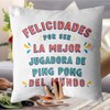 MUGFFINS Felicidades por Ser EL Mejor Cushion with Saying for