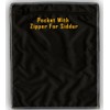 Tefillin Plastic Zippered Protector/Clear Front and Canvas Back